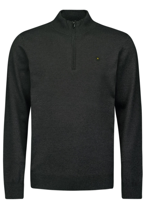 NO-EXCESS pullover half zip 2 coloured melang